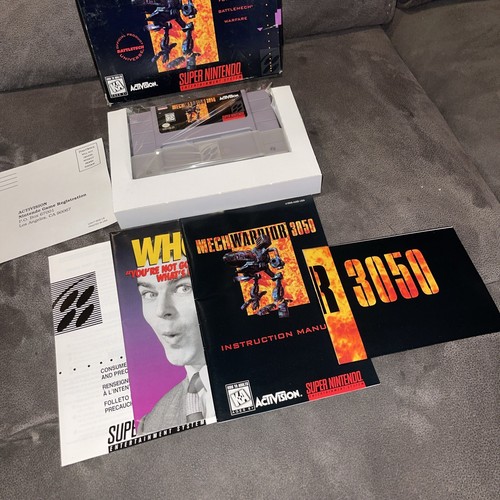 MechWarrior 3050 (Super Nintendo Entertainment System Game Complete CIB SNES ! - Picture 2 of 17