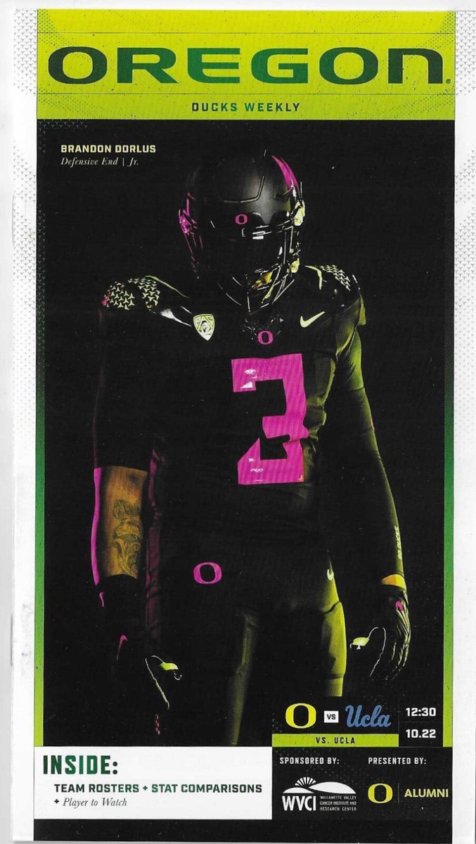 Pink Ducks Uniforms 2022 UCLA Bruins Vs Oregon DUCKS College