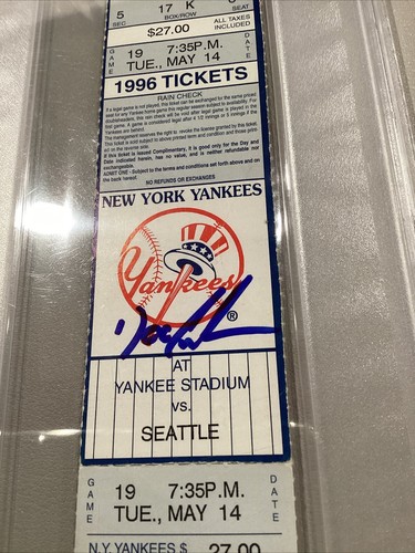 Boleto sin bateador automático firmado por Dwight Gooden 14 de mayo 1996 PSA New York Yankees - Imagen 6 de 15