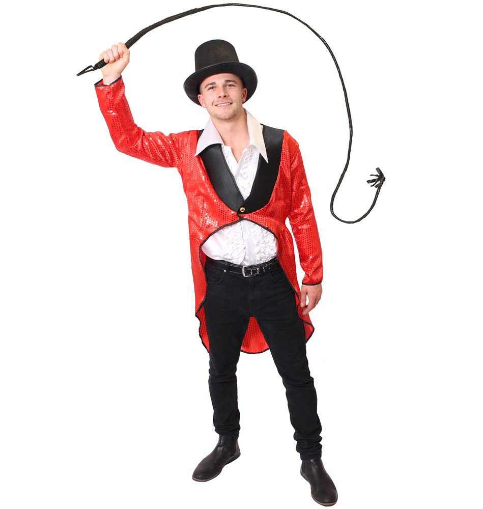VESTIDO ELEGANTE RINGMASTER ADULTO PARA HOMBRE SEÑORA HALLOWEEN VESTIDO CIRCO DOMADOR LEÓN