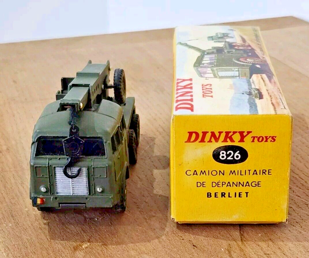 Camion Dinky Toys Berliet Dépanneuse Militaire – Boîte D'origine, Occasion