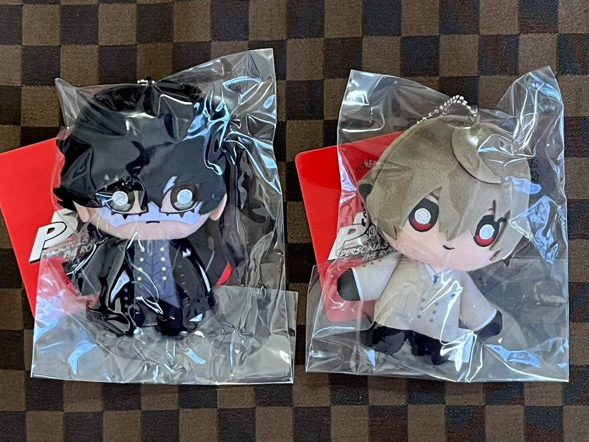 Persona 5 The Royal P5R joker & Akechi Plush Keychain w/ 25th