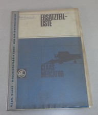 Teilekatalog Claas Mercator Mähdrescher Stand 05/1968