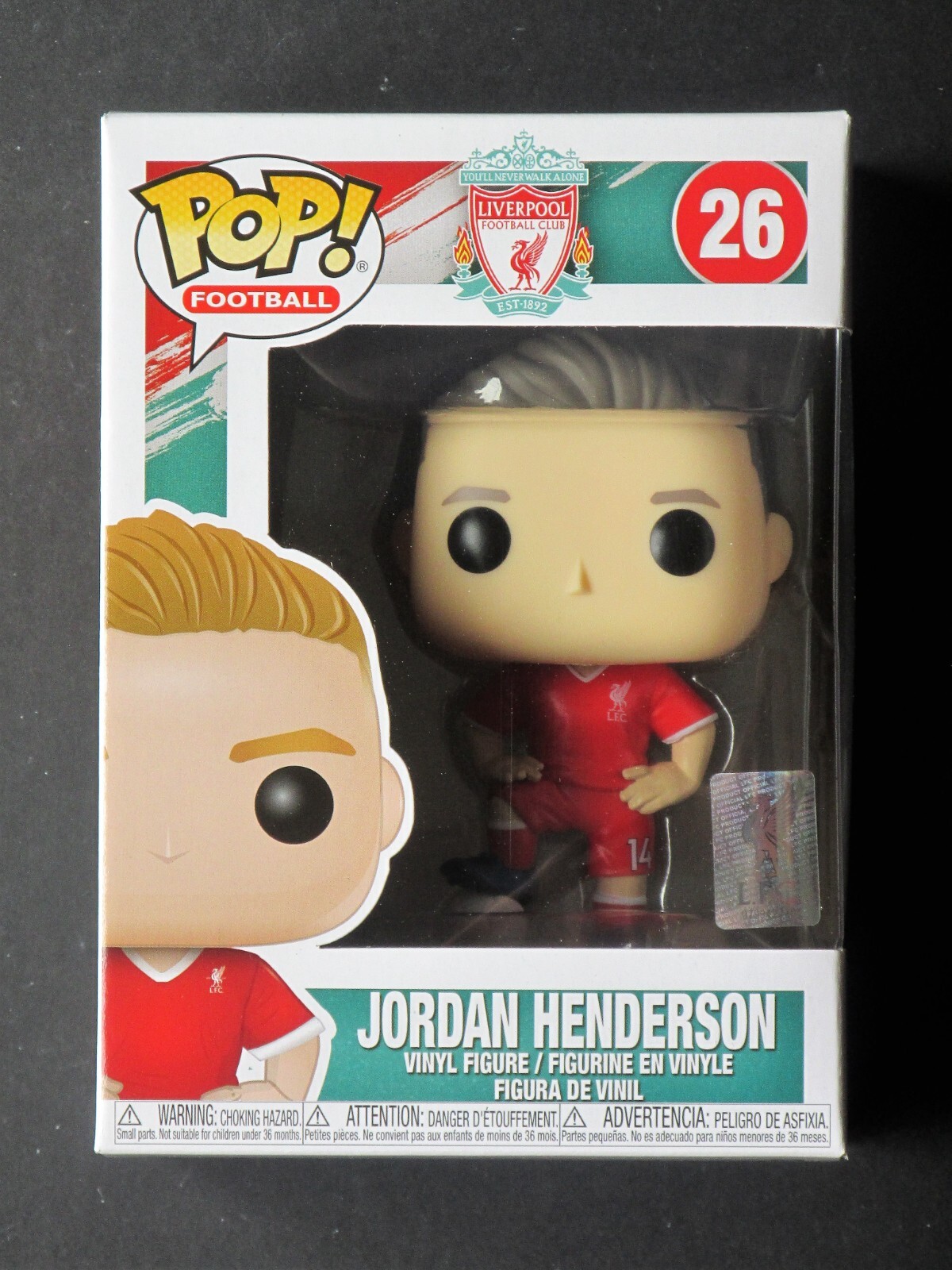 New Funko Pop Jordan Henderson #26 - Liverpool Lfc Captain (Nm Box)