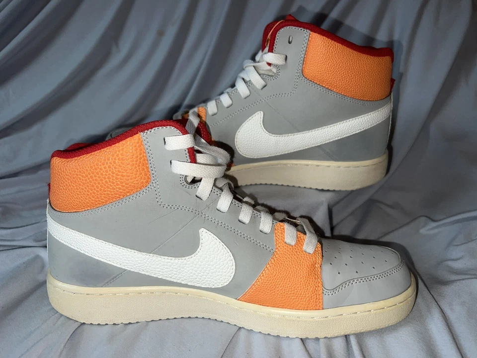 Nike Backboard 2 Mid “Sample Not For Sale” Gray Orange Red White Men’s Size 9 - Image 2 of 4