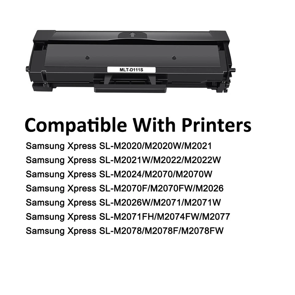 Lote de repuesto de tóner MLT-D111S 111S para Samsung Xpress M2020W M2024W M2070 Foto 2 de 4