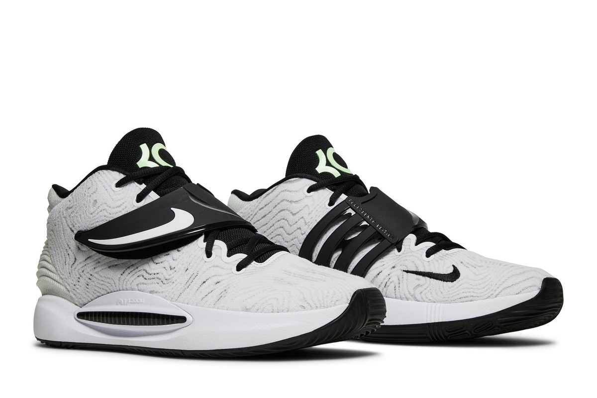 シューズ(男性用) NIKE kd14 Nike KD14 Basketball Shoes Black Grey Lime Glow White CW3935
