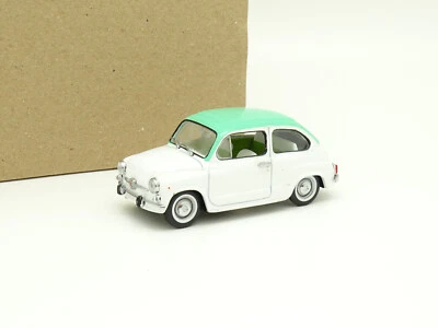 Detail Cars SB 1/43 - Fiat 600 D 1965 Weiß Und Grün - Bild 1 von 2