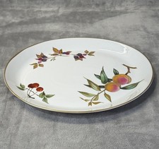 Royal Worcester Evesham Gold Oval 13  x 11 La...