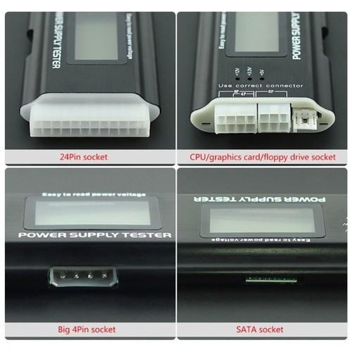 Computer Power Supply Tester with LCD Display for BTX ITX Voltages - Afbeelding 6 van 8