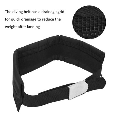 3 Pocket Weight Belt Counterweight Diving Heavy Duty Adjustable Dive Swim Eq SET