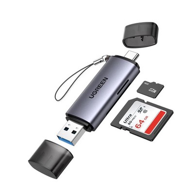 UGREEN USB-C to USB 3.0 2-in-1 Card Reader Adapter for SD and Micro SD Cards