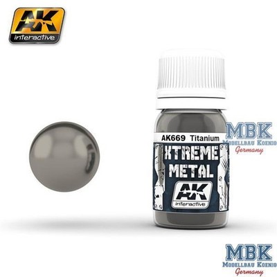 AK Interactive S.L. AK-669 AK Xtreme Metal Titanium 30ml