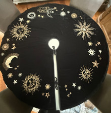 Johnny Was Tree Celestial Black Velvet Tree Skirt Large 55" Pre-Owned