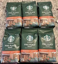 6 Bag PIKE place Starbucks Ground 18oz Bags C...