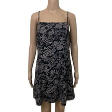 Womens Urban Outfitters Black Beige Paisley Mini Sundress Size L