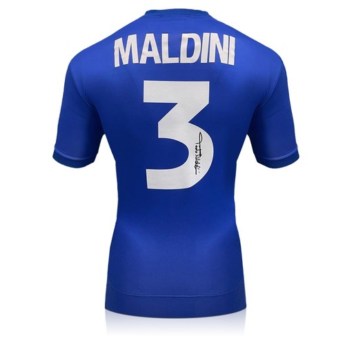 Paolo Maldini Signed Original Italy 1998-99 Home Football Shirt. Standard Frame - Picture 4 of 4