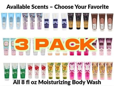 3 PACK Bath and Body Works BODY WASH lotion 10 oz ( You Choose Your Scent )