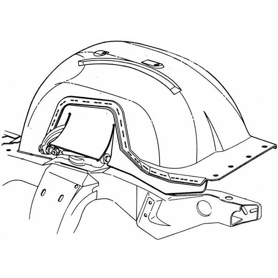 Kit de herrajes de montaje de núcleo de guardabarros interior 1969-72 Oldsmobile Cutlass 17 piezas Foto 2 de 4