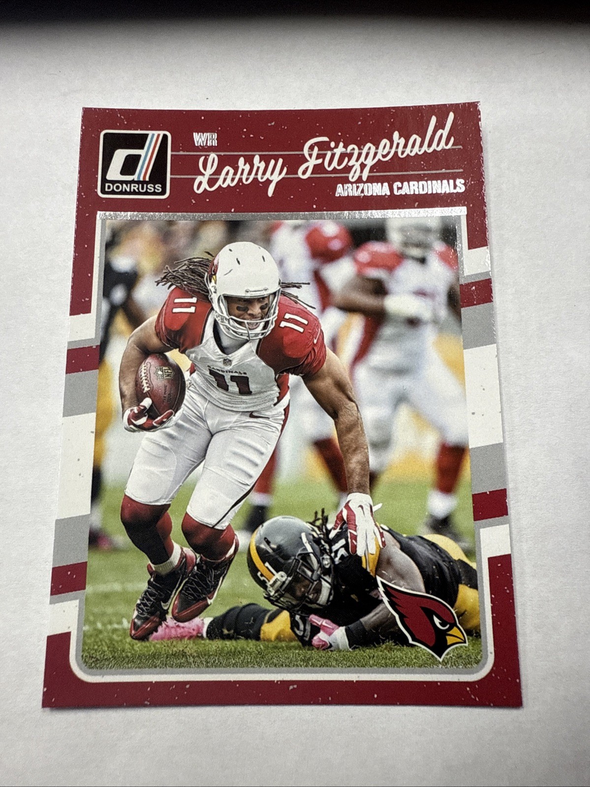 Larry Fitzgerald #2 Football Cards 2016 Panini Donruss trading card — raw and PSA graded price guide