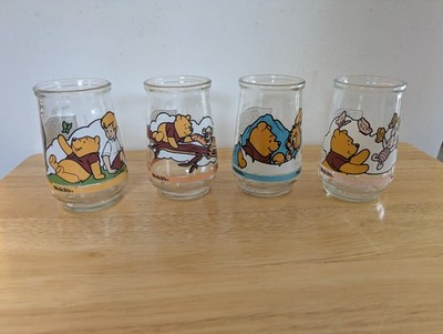 Set of 4 vintage 1997 Welch's jelly jars Winnie-the-Pooh's Grand Adventure