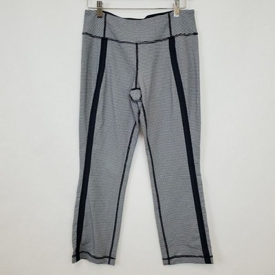 Lululemon Coast To Class Pant Gingham Size 8 Inkwell Cropped Straight Leg Check