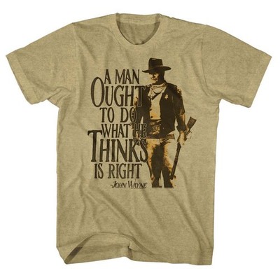 John Wayne - Tu Es - Kurzärmelig - Heather - Erwachsene - T-Shirt