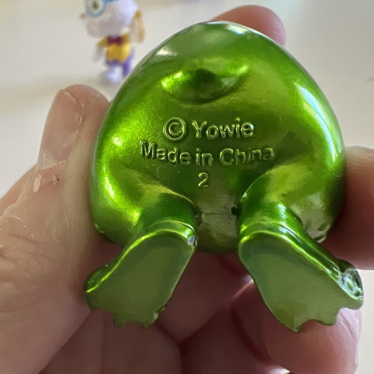 RARE Yowie's World Metallic Green Ditty Figurine 2