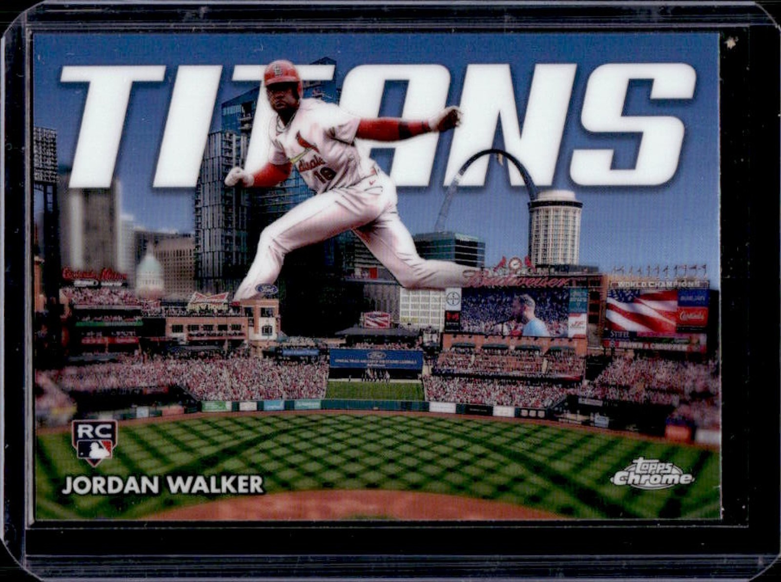 2023 Topps Chrome Update Jordan Walker Titans RC Rookie #CT-15 Cardinals