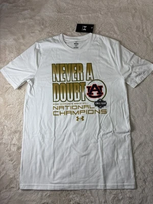 T-shirt Under Armour Auburn Tigers "National Champions" - NEUF - Taille M - Photo 1/4