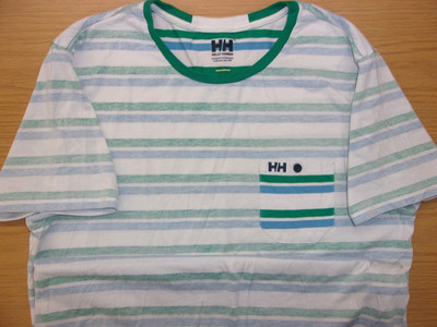 Helly Hansen Fjord Lightweight Semi Technical Cotton Blend Striped T-Shirt M