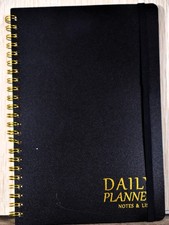 Daily Planner w/ Hourly Schedules Undated To Do List Spiral Bound, 5.5" x 8.5"