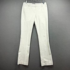 Express Columnist Dress Pants Womens 0R Fits 30x31* White Straight Leg Business
