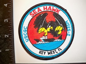 Old Coast Guard USCG Cutter Sea Hawk Patch WSES-2  Key West, Florida