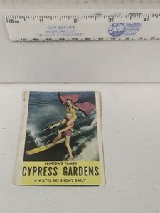 1956 Florida's famed Cypress gardens advertisement water ski shows Daily
