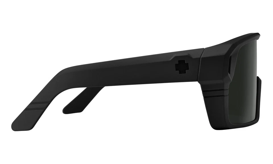 GAFAS DE SOL SPY MONOLITH NEGRO MATE/GRIS FELIZ VERDE POLAR NEGRO ESPEJO ESPECTRA. Foto 3 de 4