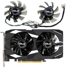 For ASUS GTX1650 1660ti DUAL Graphics Card Cooling Fan  Cooler Shell FD8015U12S