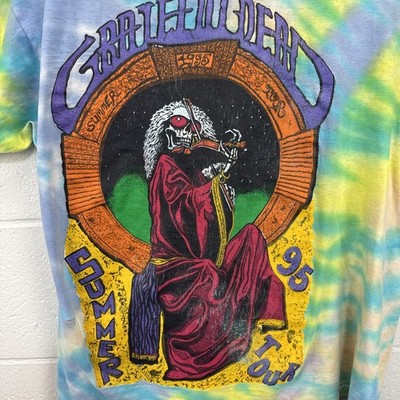 Vintage Grateful Dead Dylan & The Dead Tour T shirt Bob Dylan 1995 Summer Tour L
