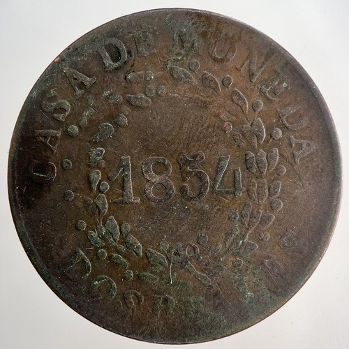 1854 Argentina Dos 2 Reales Coin | Collectable Grade - Picture 1 of 2