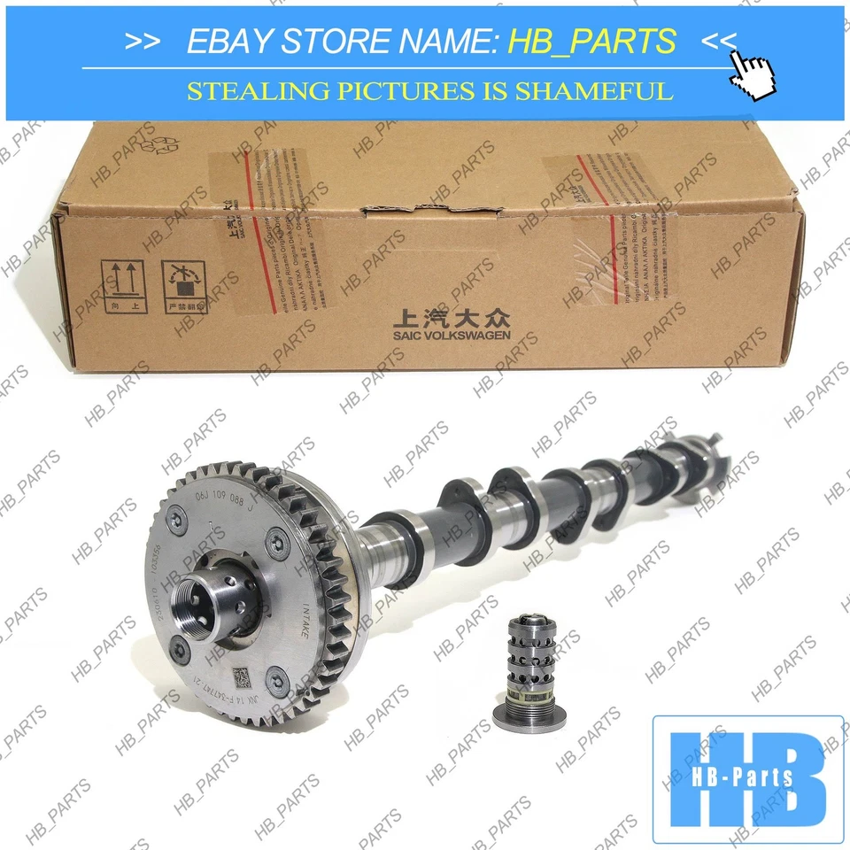 OEM Intake Camshaft 06K109021M & VVT Valve VW Golf AUDI S3 A4 A5 Q5 1.8T 2.0TSI Foto 2 de 4