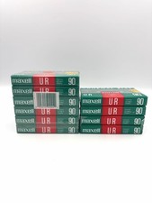 Maxell UR 90 Blank Audio Cassette Tape Type I Normal Bias Lot of 10 SEALED