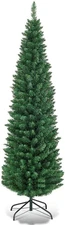 Christmas Tree Artificial Pine Decoration Home / Slim Pencil Design/ Metal Legs.