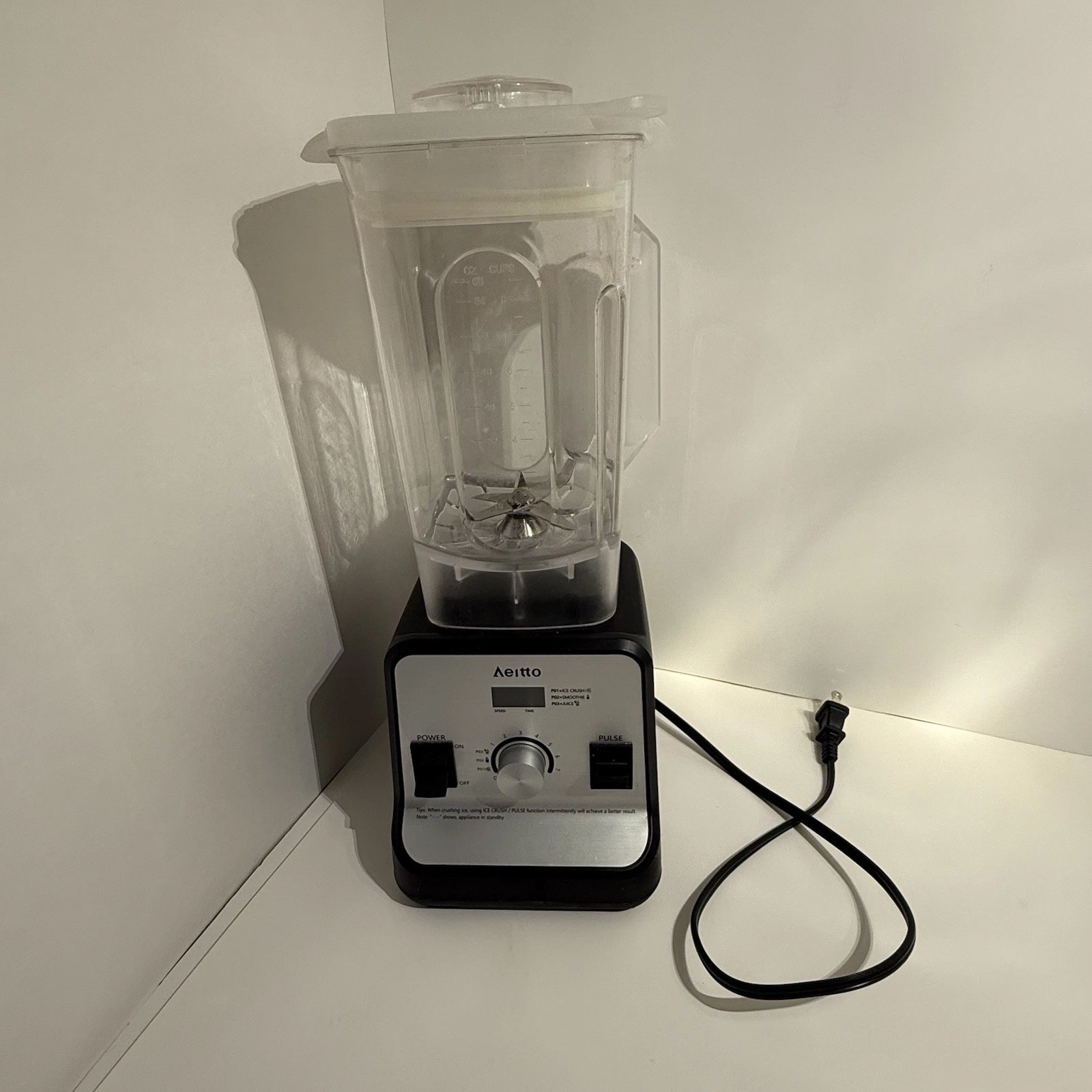 Aeitto Professional Blender 8168MTB 1500W 68oz Counter Top For Ice Crush Frozen