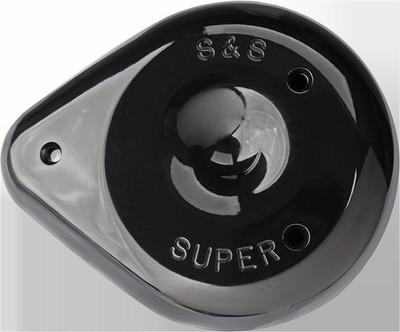 S and S Cycle 170-0384A Cover Air Cleaner Tear Glass Black