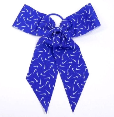 Nike Game Ready Ponytail Holder Unisex OSFM All Over Print Lapis/Silver