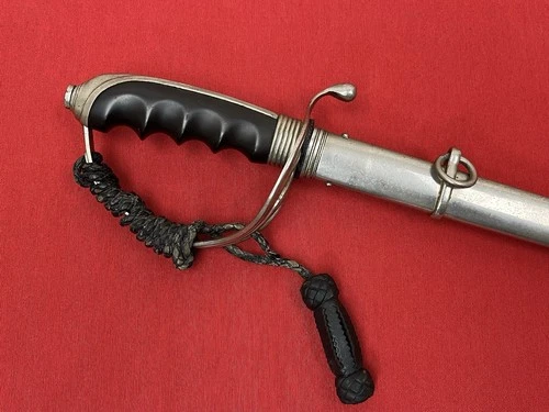 WW2 Era U.S. M1902 Officer’s Sword & Scabbard W/ Knot ENGRAVED