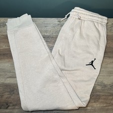 Nike Air Jordan Joggers YOUTH L 12-13 Years Tan Fleece Sweatpants Jumpman