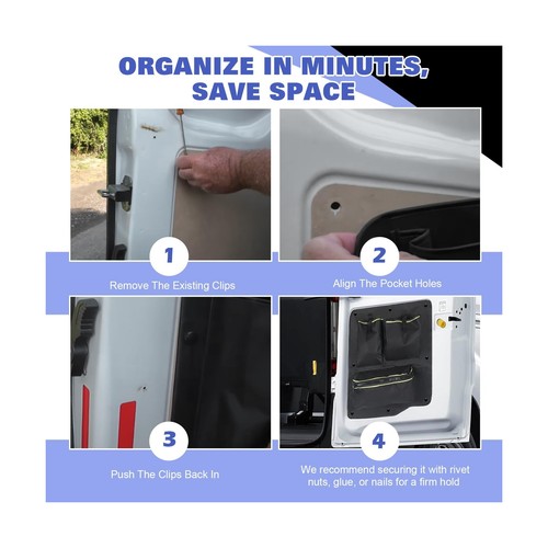Rear Door LOWER Storage Panels (Pair), Compatible with Ford Transit Custom Ba... - 第 5/9 張圖片