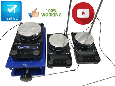 IKA Plate S001 Digital Hot Plate Magnetic Stirrer w/ or wo  Temp Probe Rod, Jack