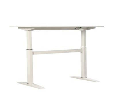 47'' Tech Desk Home office desk Standing and Adjustable Desk In White